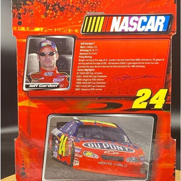 2003 6” figure of NASCAR’s Jeff Gordon w/championship trophy and helmet - Picture 7 of 8